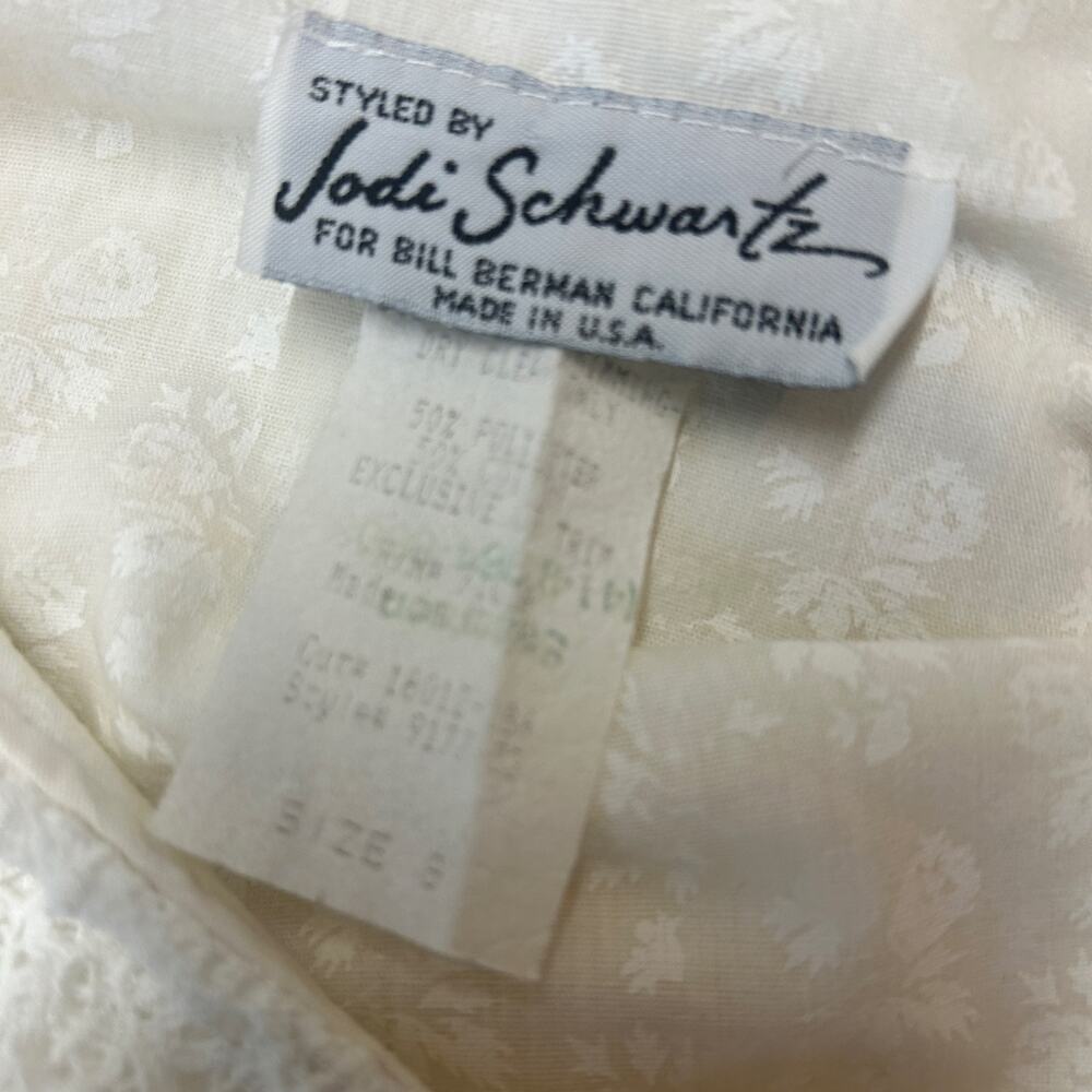 Vintage 1980s cotton cottagecore dress by Jodi Schwartz for Bill Berman - Picture 7 of 7